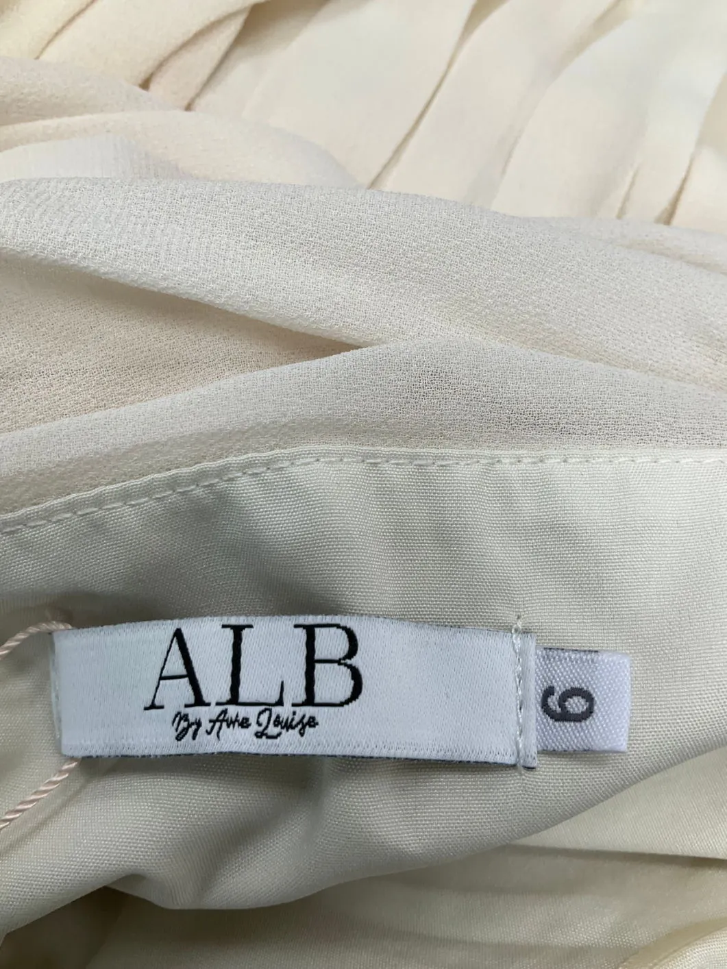 ALB Anne Louise Cream Legacy Dress UK XS