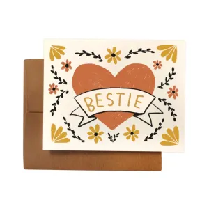Bestie Classic Heart Card
