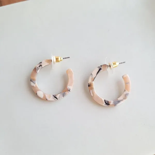 Cam Mini Hoops - Sandstone