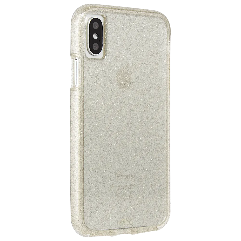 CASE-MATE Sheer Glam Case for iPhone XS/X  Champagne