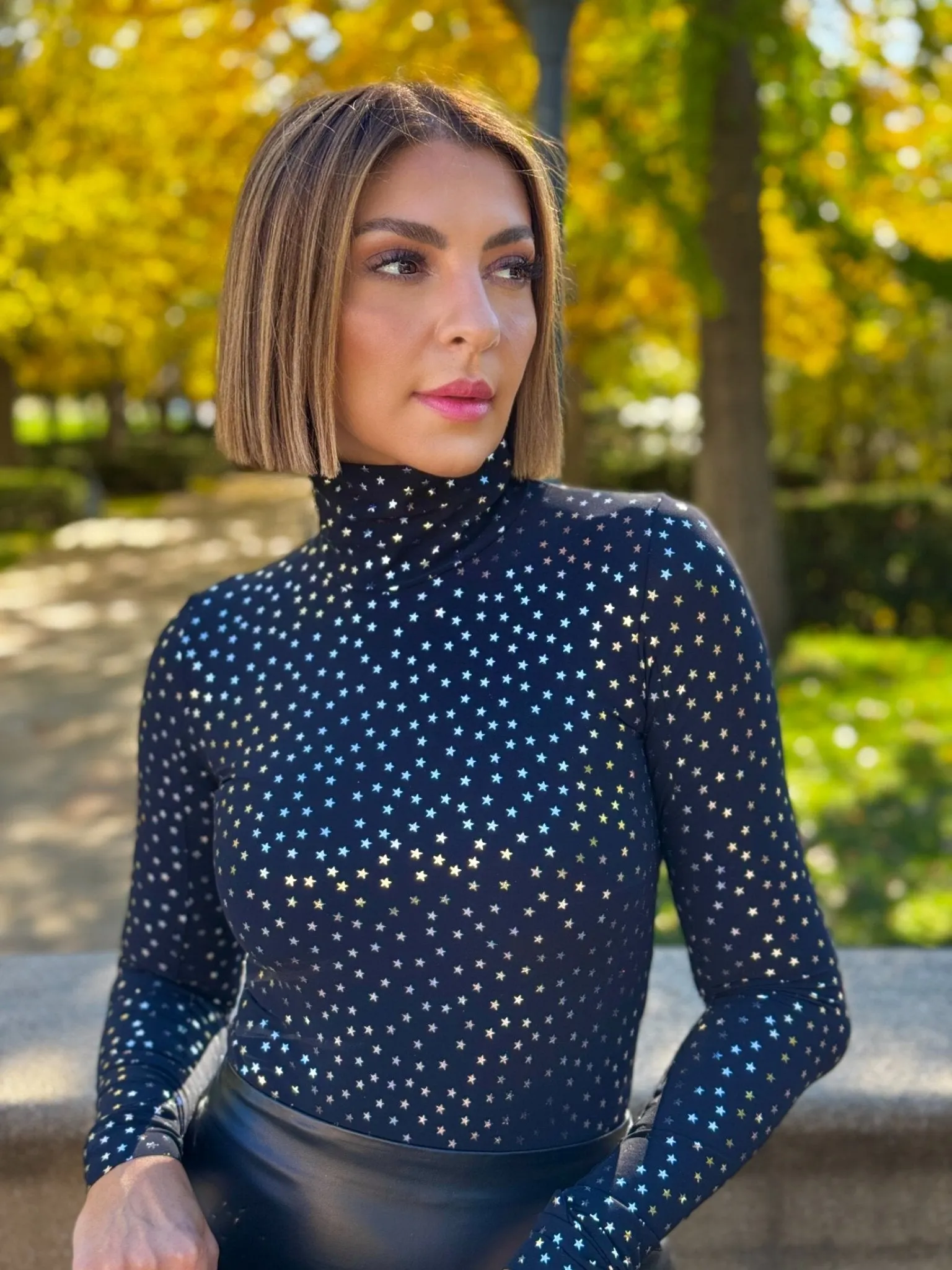 Commando Classic Turtleneck Bodysuit (Silver Star)