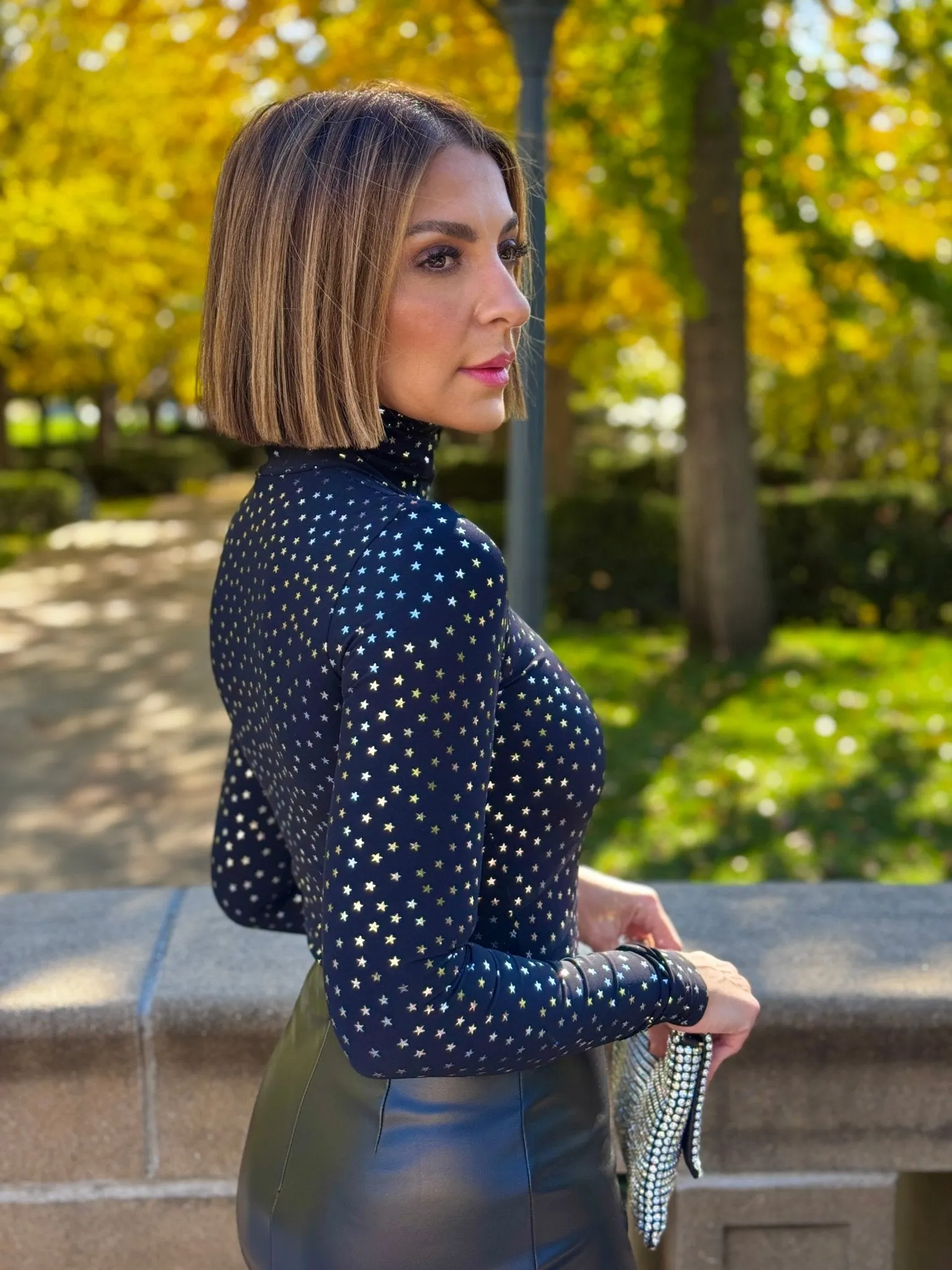 Commando Classic Turtleneck Bodysuit (Silver Star)
