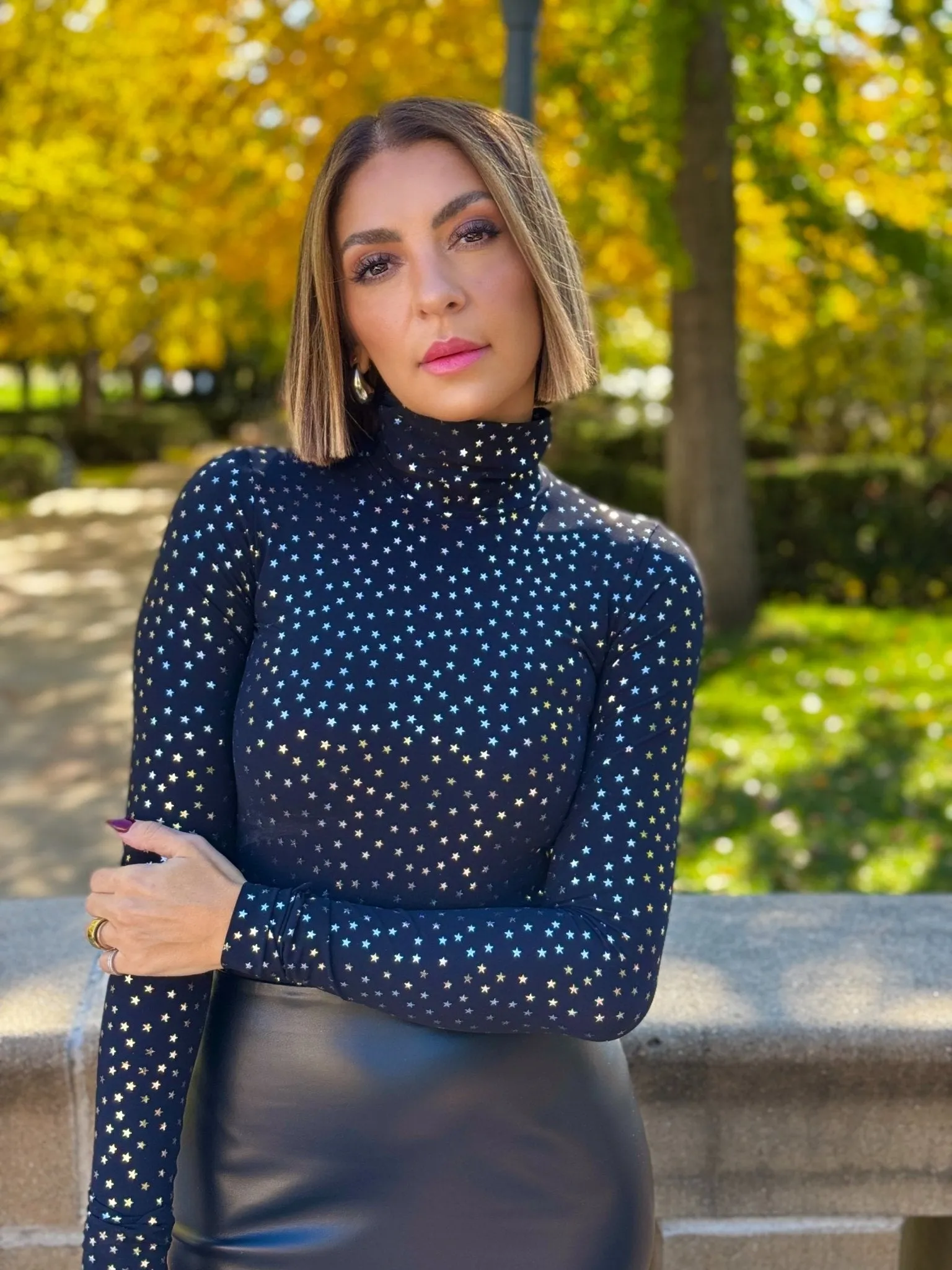 Commando Classic Turtleneck Bodysuit (Silver Star)