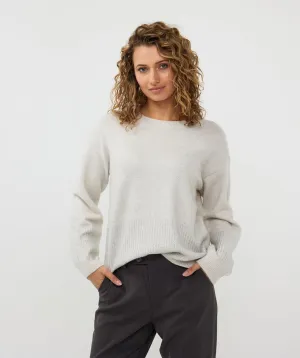 Esqualo Melange Sweater With Strass Stones