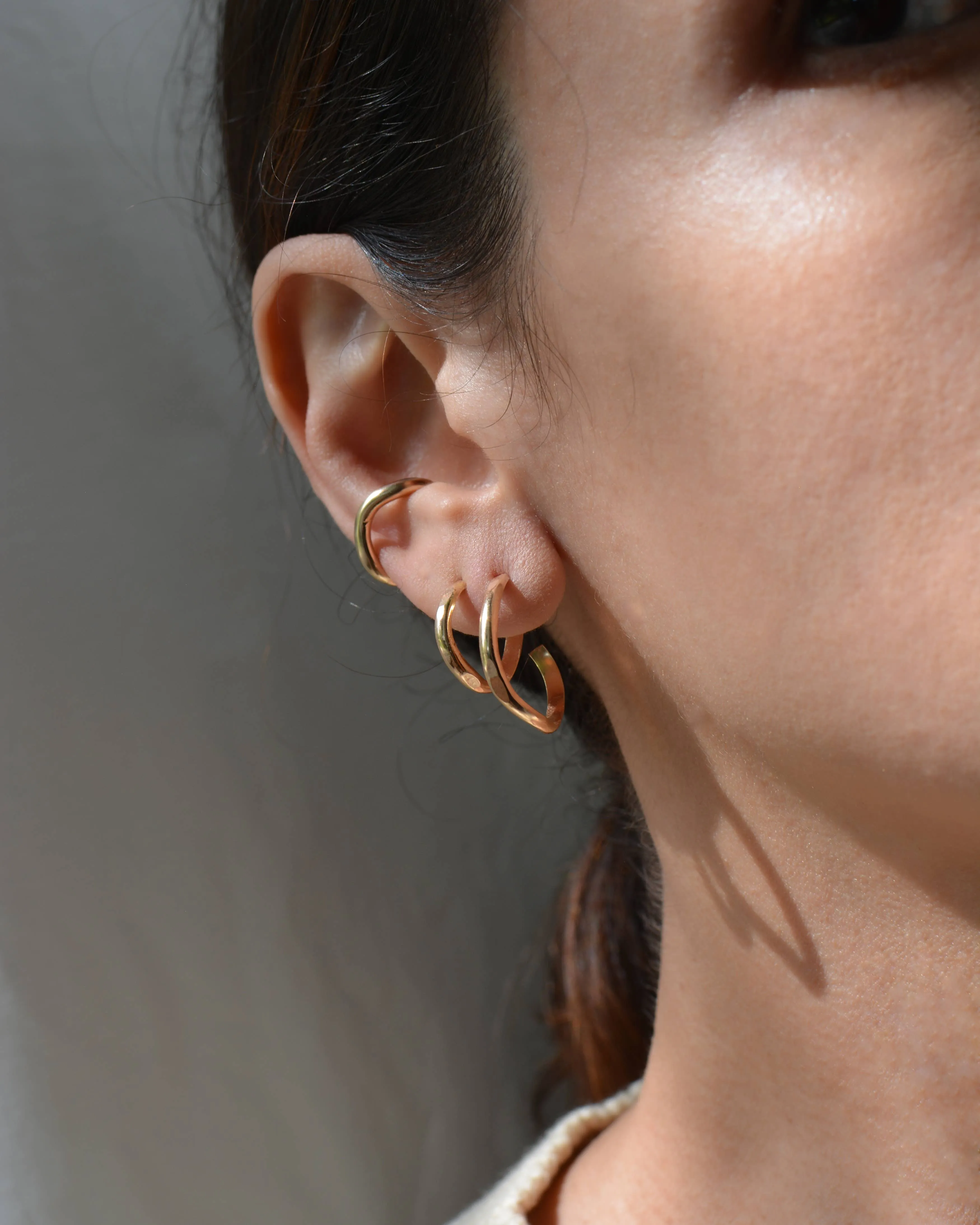 Gold Heli Hoops
