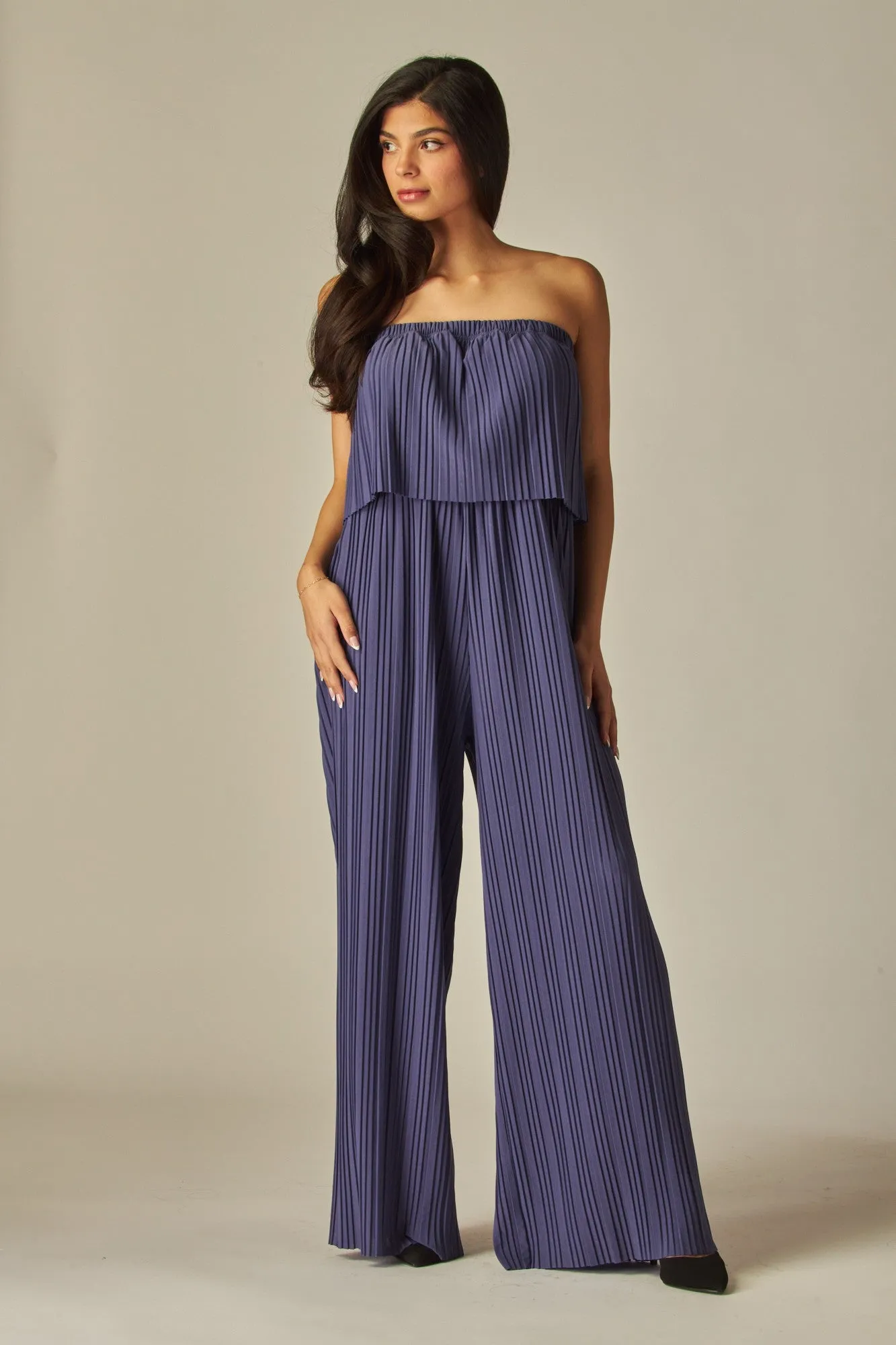 HLB Pleated Jumpsuit - Dusk