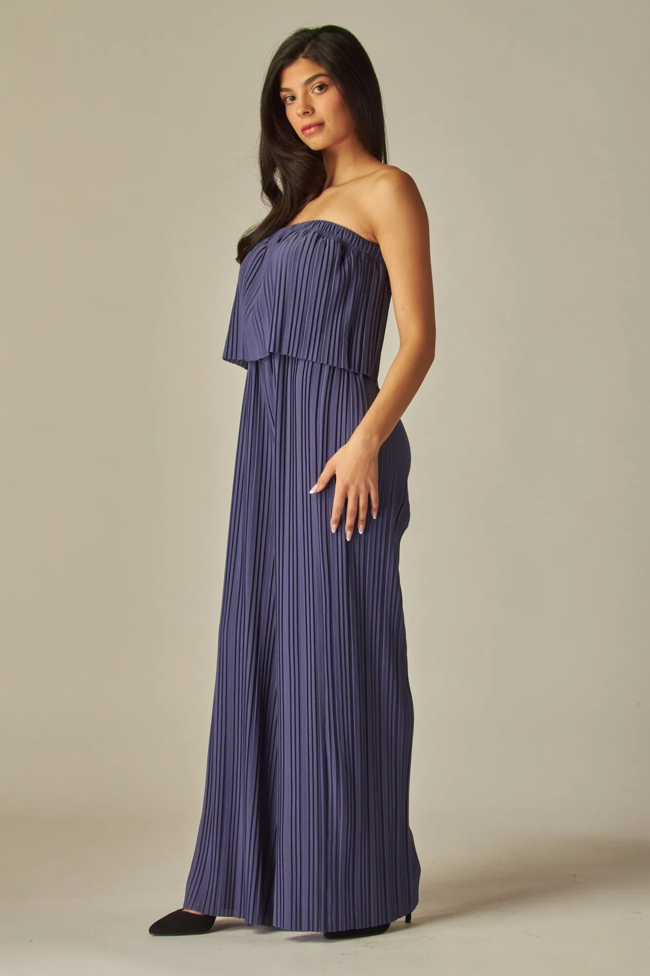 HLB Pleated Jumpsuit - Dusk