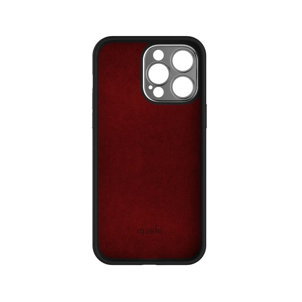MOSHI iPhone 14 Pro Max - Napa Case with MagSafe & Cam Cover - Black