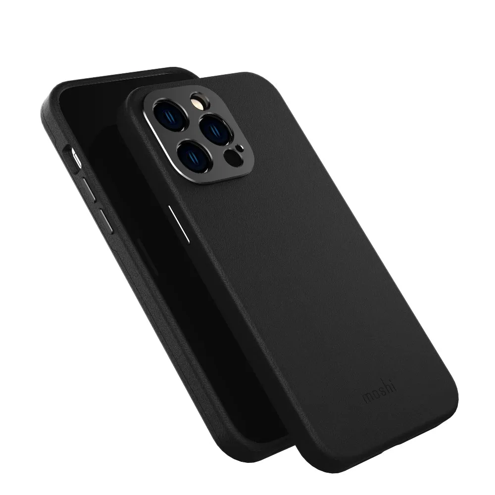 MOSHI iPhone 14 Pro Max - Napa Case with MagSafe & Cam Cover - Black