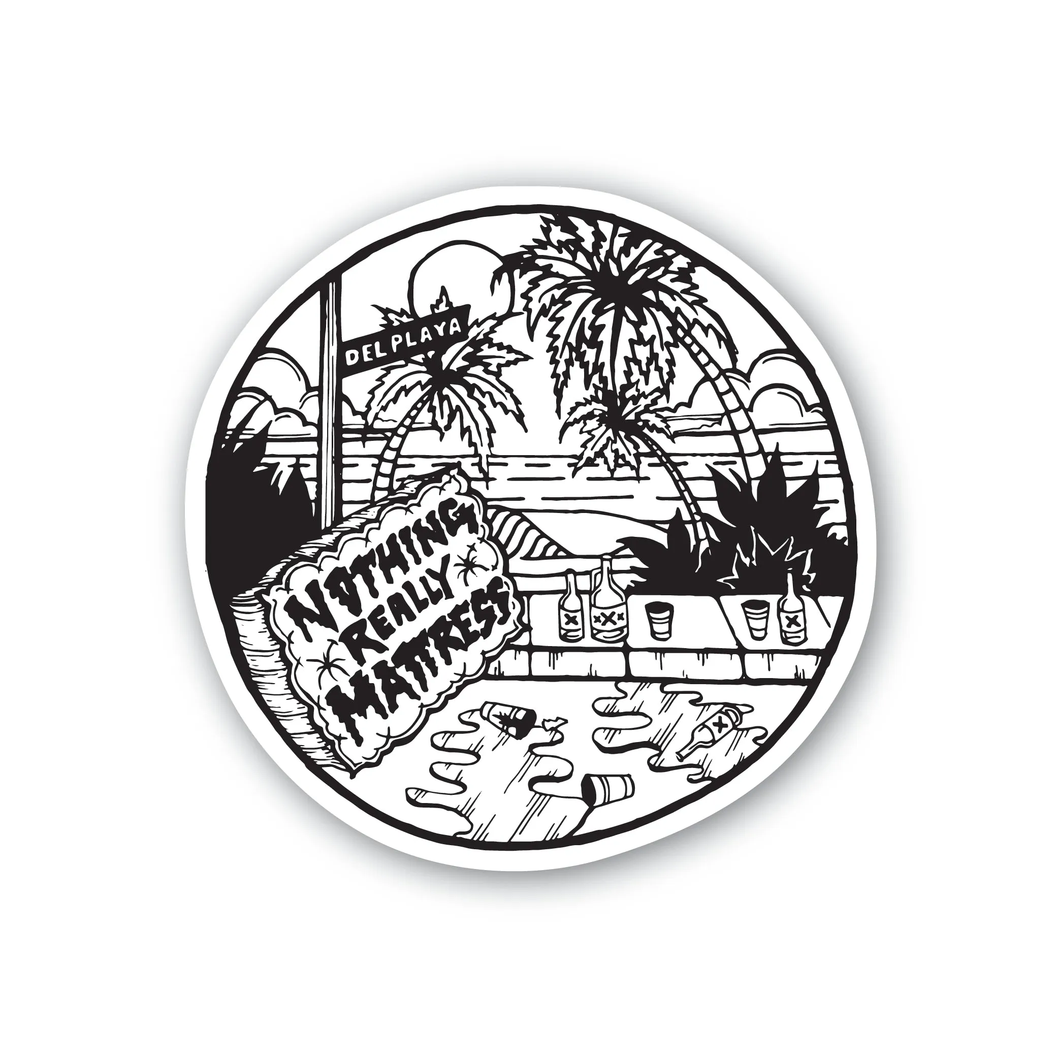 Nothing Really Mattress Sticker