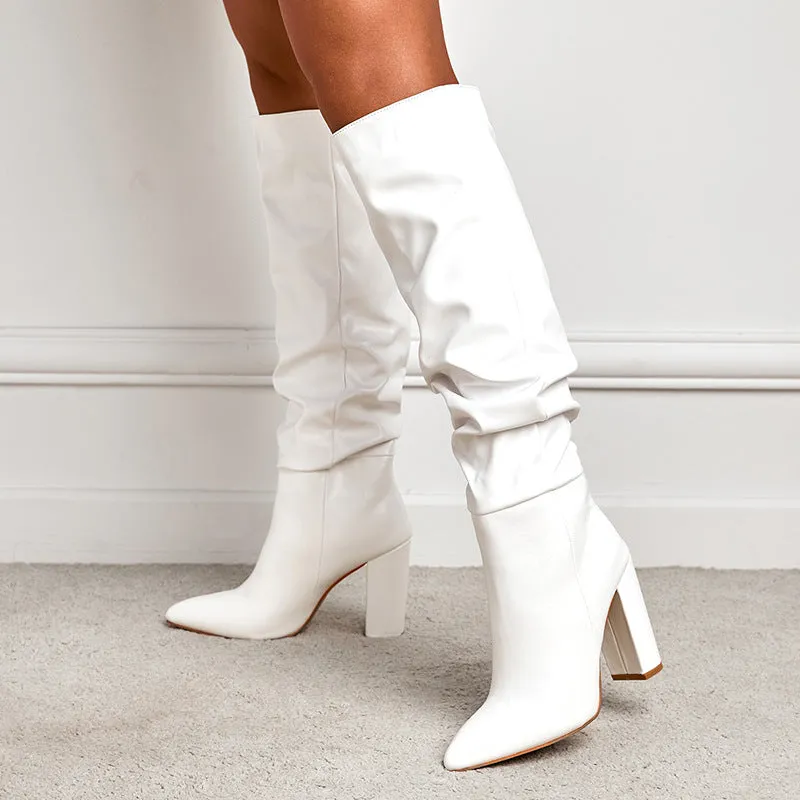 Sleek Strut Knee-High Boots