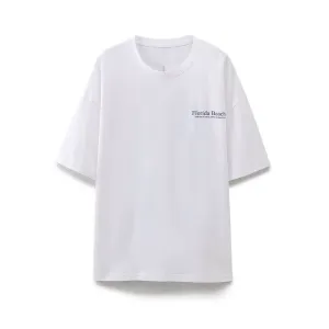 Women Simple Casual All Match round Neck Pullover Short Sleeve Printed Cotton T shirt